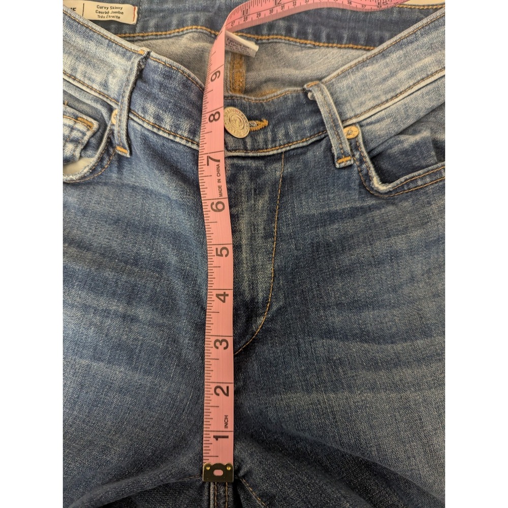 True Religion Jeans Womens 27 Jennie Curvy Mid Rise Super Skinny Blue‎ Stretch - Picture 14 of 15
